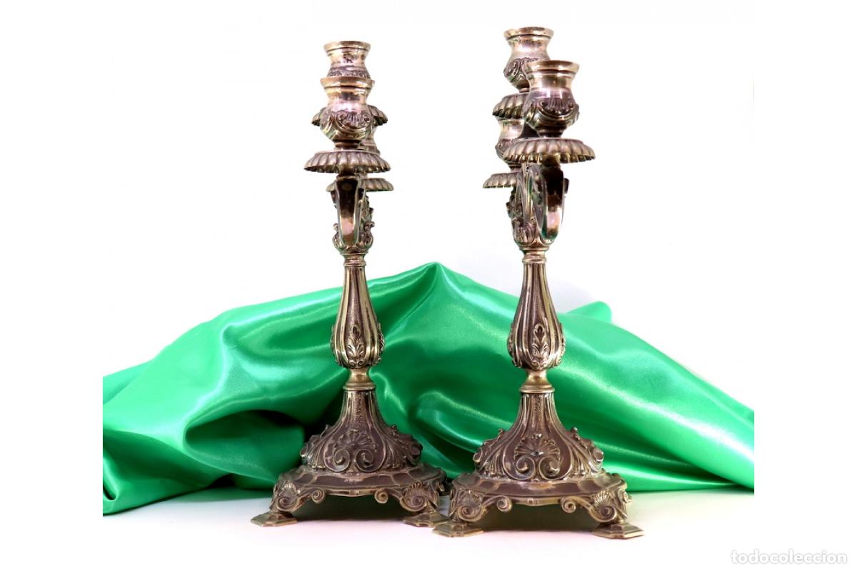 Antig&uuml;edades: Candelabros de plata - Foto 7
