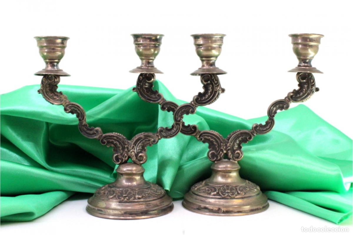 Antig&uuml;edades: Candelabros de plata - Foto 4