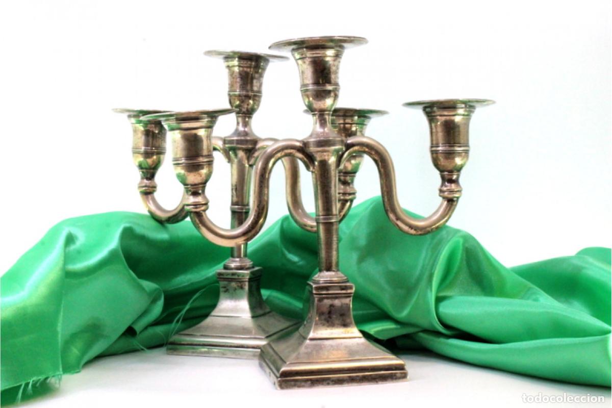 Antig&uuml;edades: Candelabros de plata - Foto 3