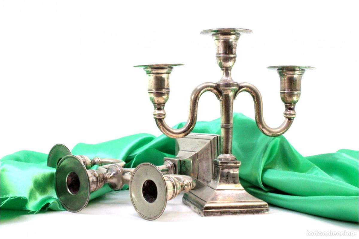 Antig&uuml;edades: Candelabros de plata - Foto 4