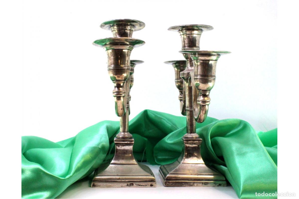 Antig&uuml;edades: Candelabros de plata - Foto 5