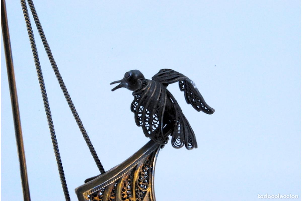 Antig&uuml;edades: Gale&oacute;n en filigrana de plata. - Foto 7