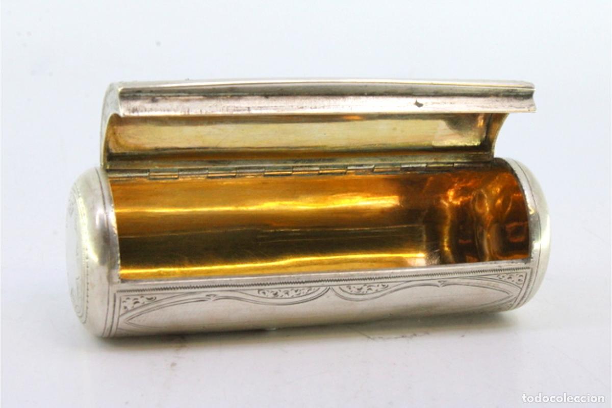 Antig&uuml;edades: Estuche de belleza plateado - Foto 2