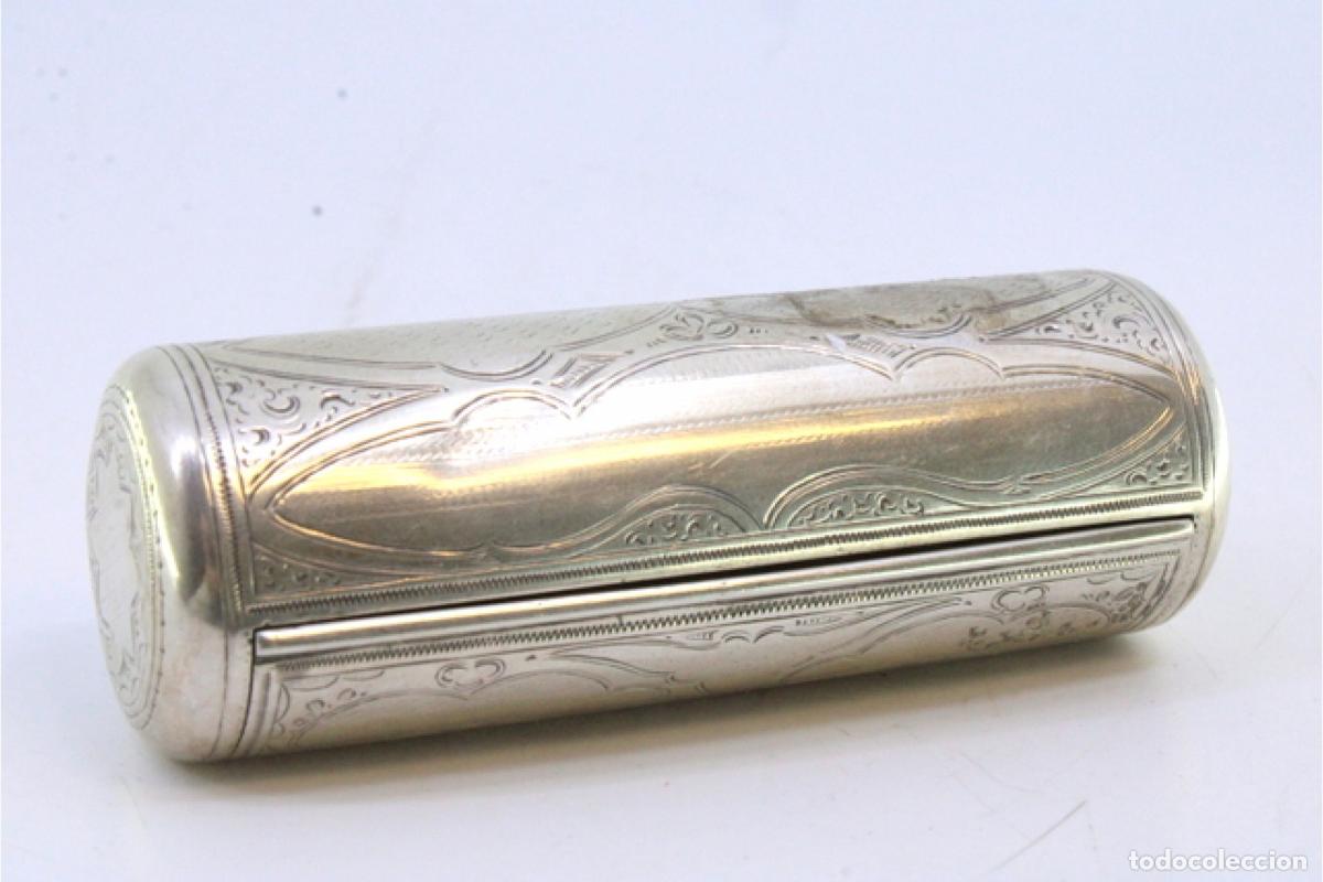 Antig&uuml;edades: Estuche de belleza plateado - Foto 3