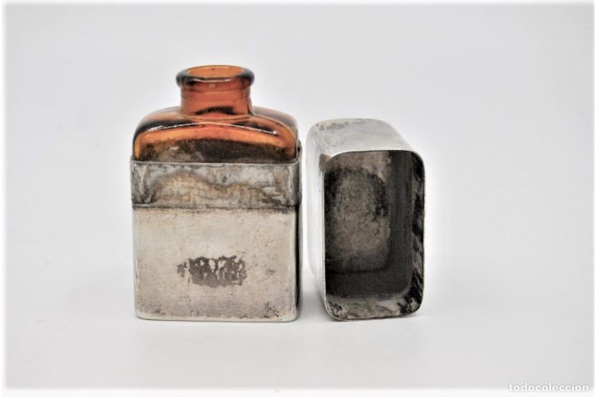 Antig&uuml;edades: Botella de plata para perfume. - Foto 6