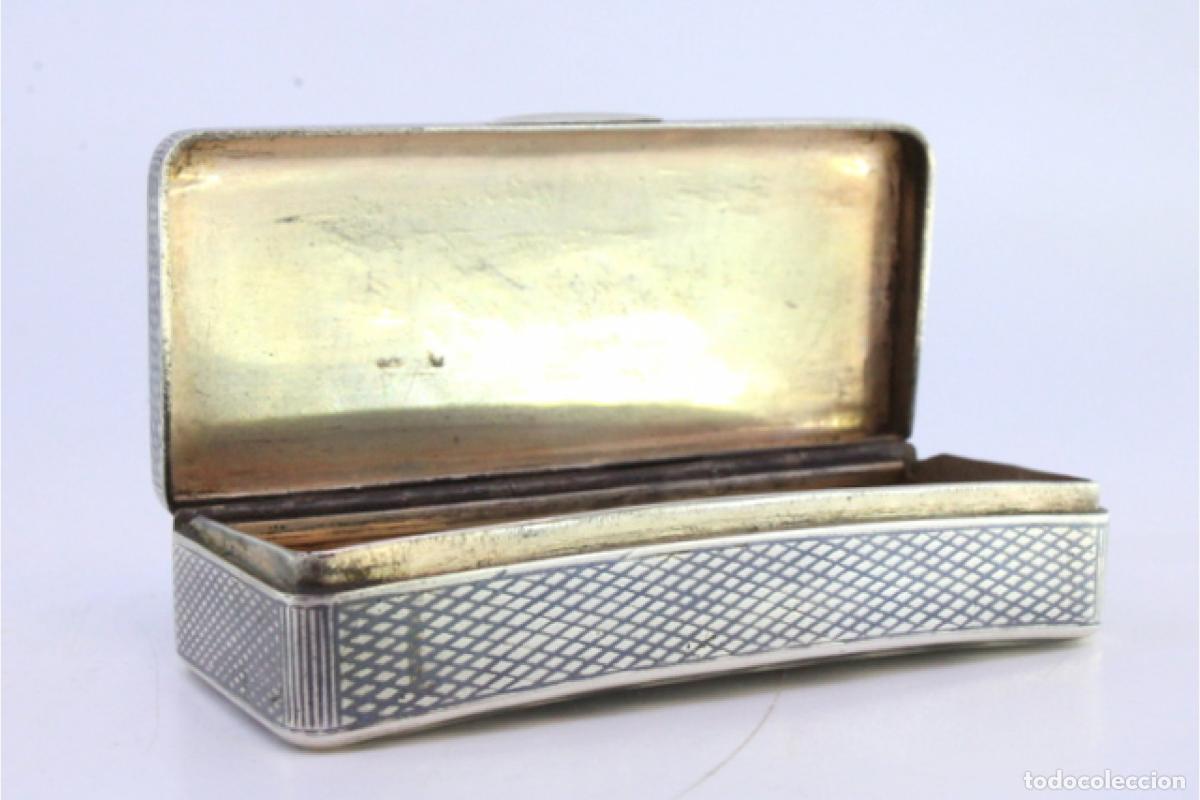 Antig&uuml;edades: Caja de rap&eacute;, en plata - Foto 2