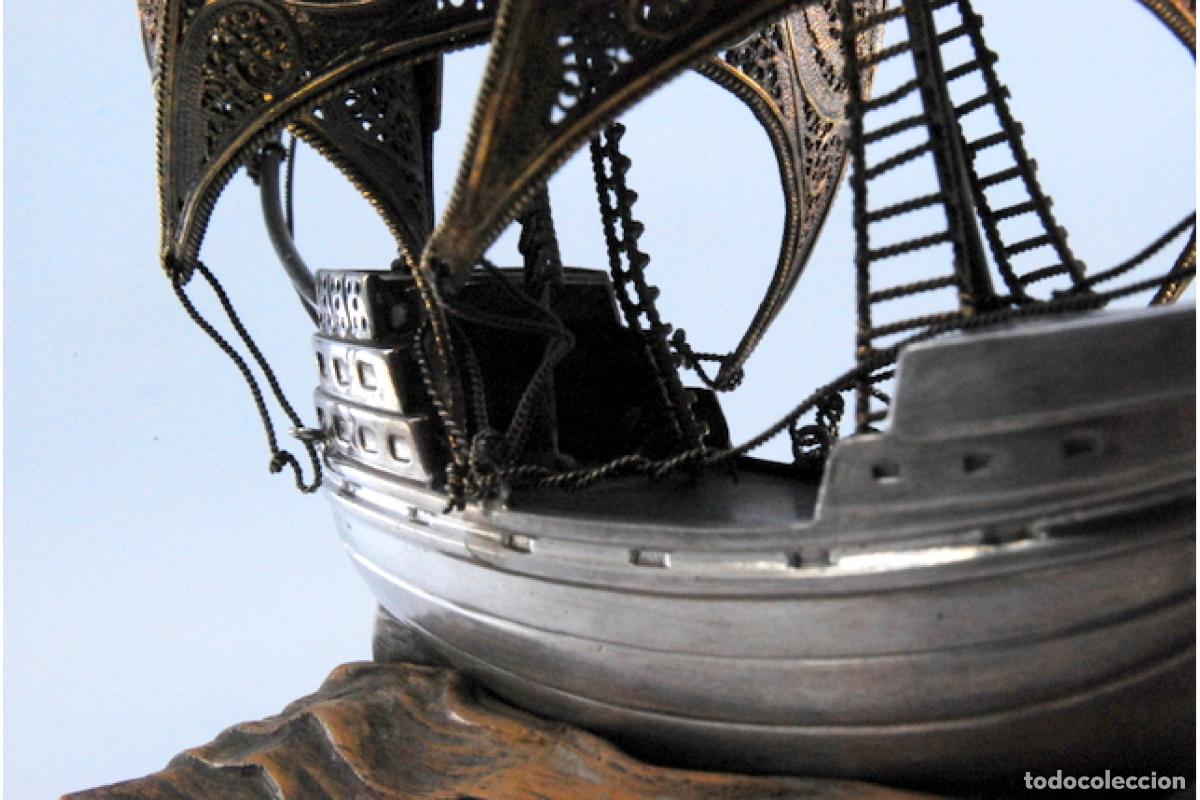 Antig&uuml;edades: Gale&oacute;n en filigrana de plata. - Foto 10