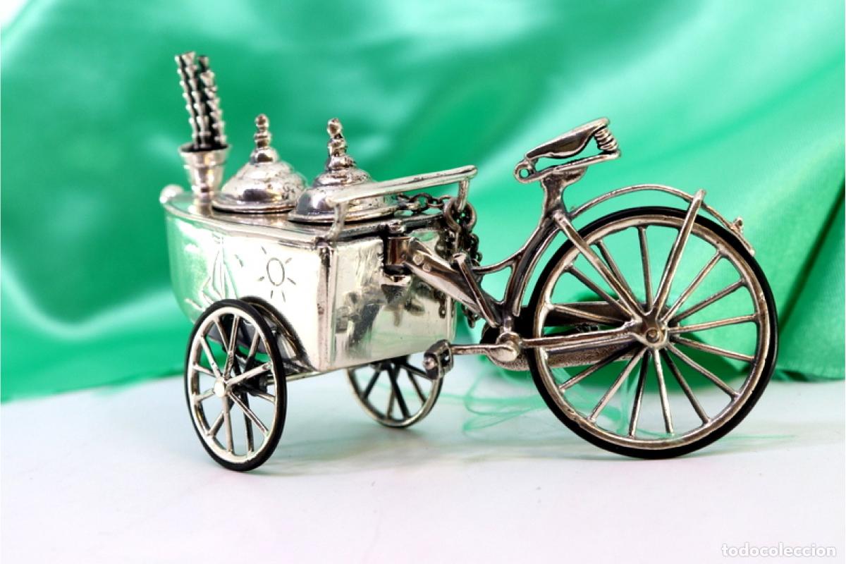 Antig&uuml;edades: Carro de vendedor de casta&ntilde;as, plata - Foto 7