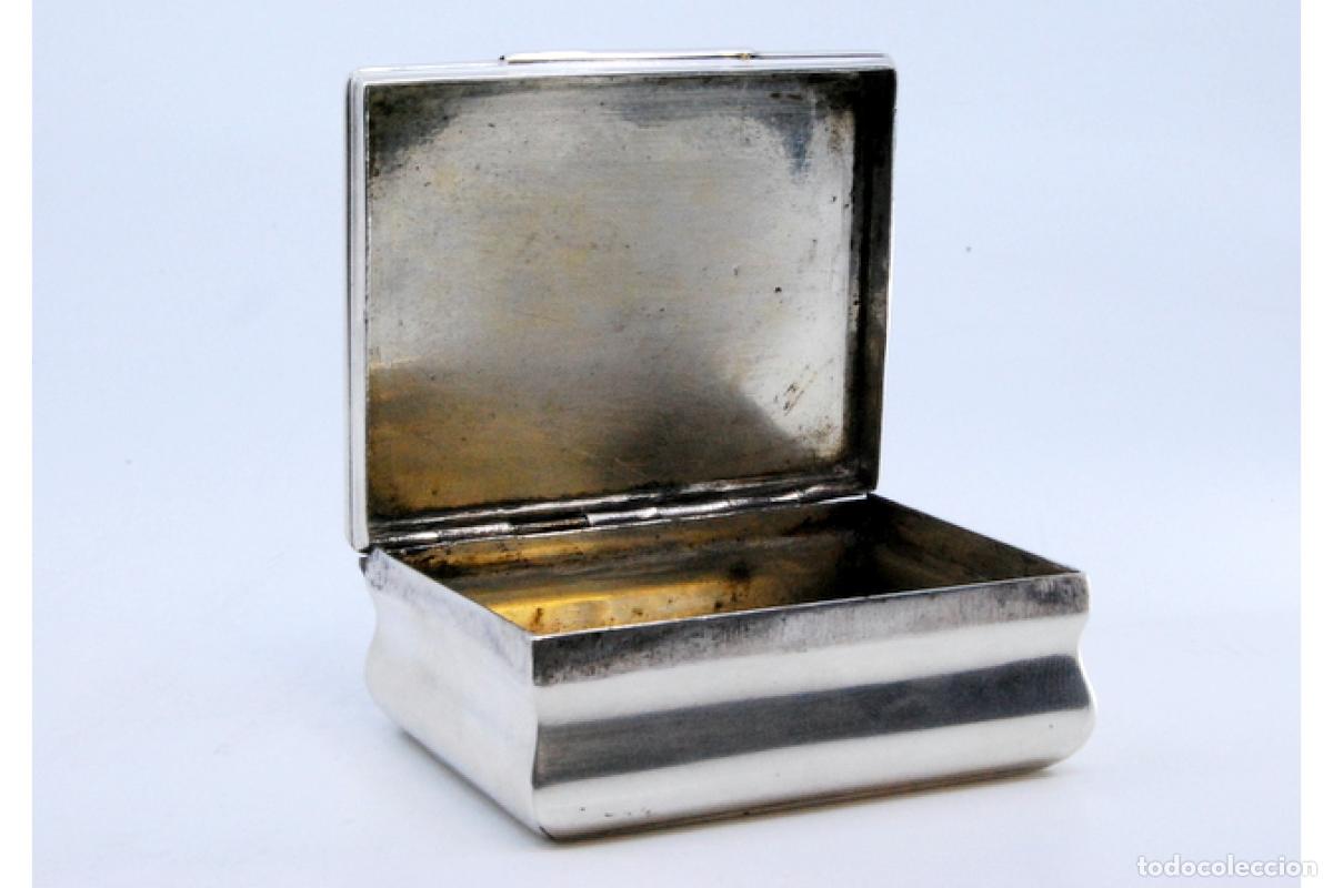 Antig&uuml;edades: Caja de rap&eacute;, en plata - Foto 3