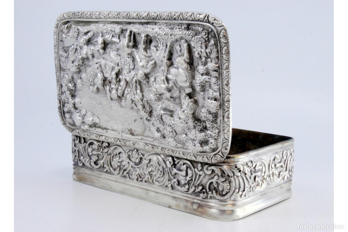 Antig&uuml;edades: Caja de joyer&iacute;a de plata - Foto 2
