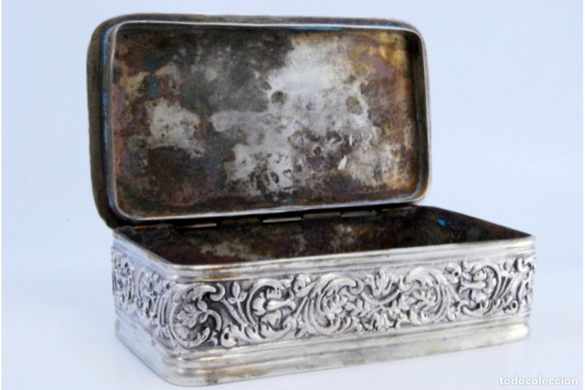 Antig&uuml;edades: Caja de joyer&iacute;a de plata - Foto 3