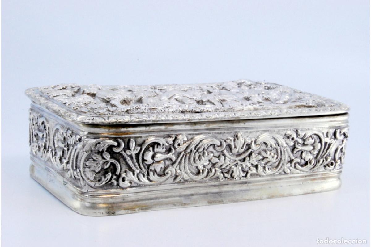 Antig&uuml;edades: Caja de joyer&iacute;a de plata - Foto 6