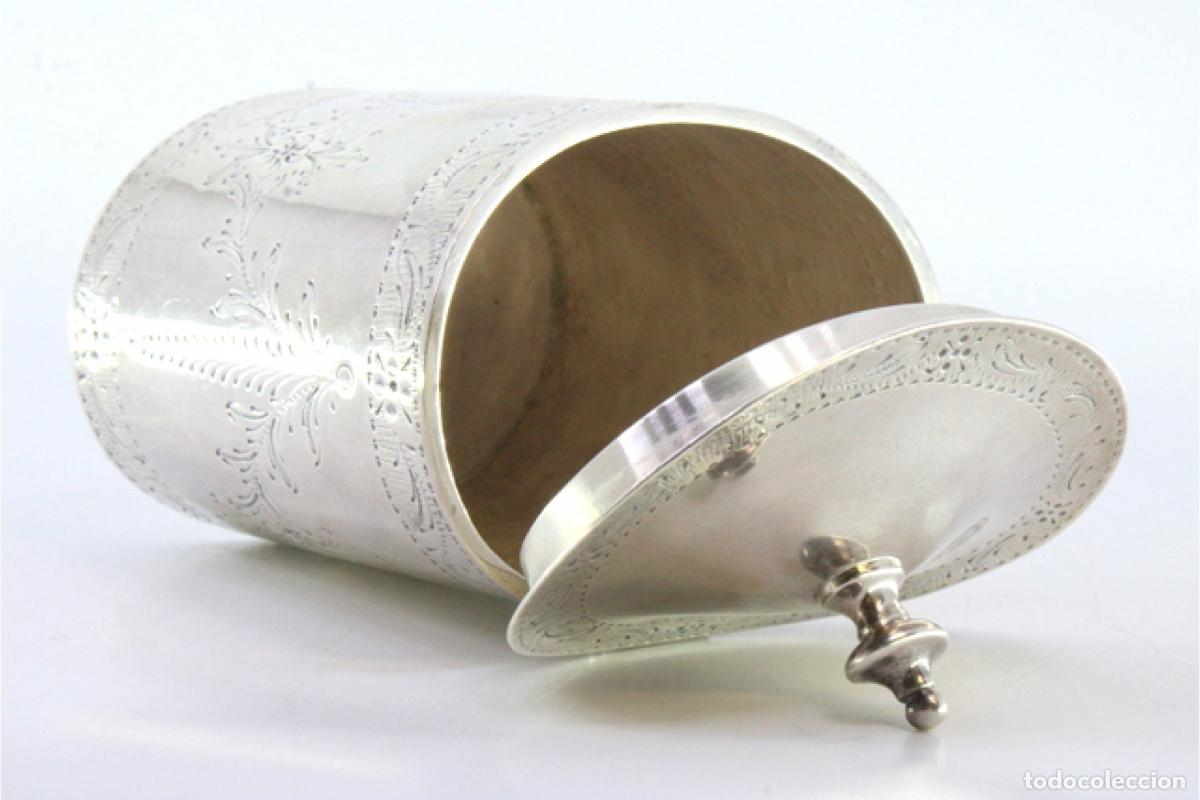 Antig&uuml;edades: Caja de t&eacute;, en plata - Foto 2
