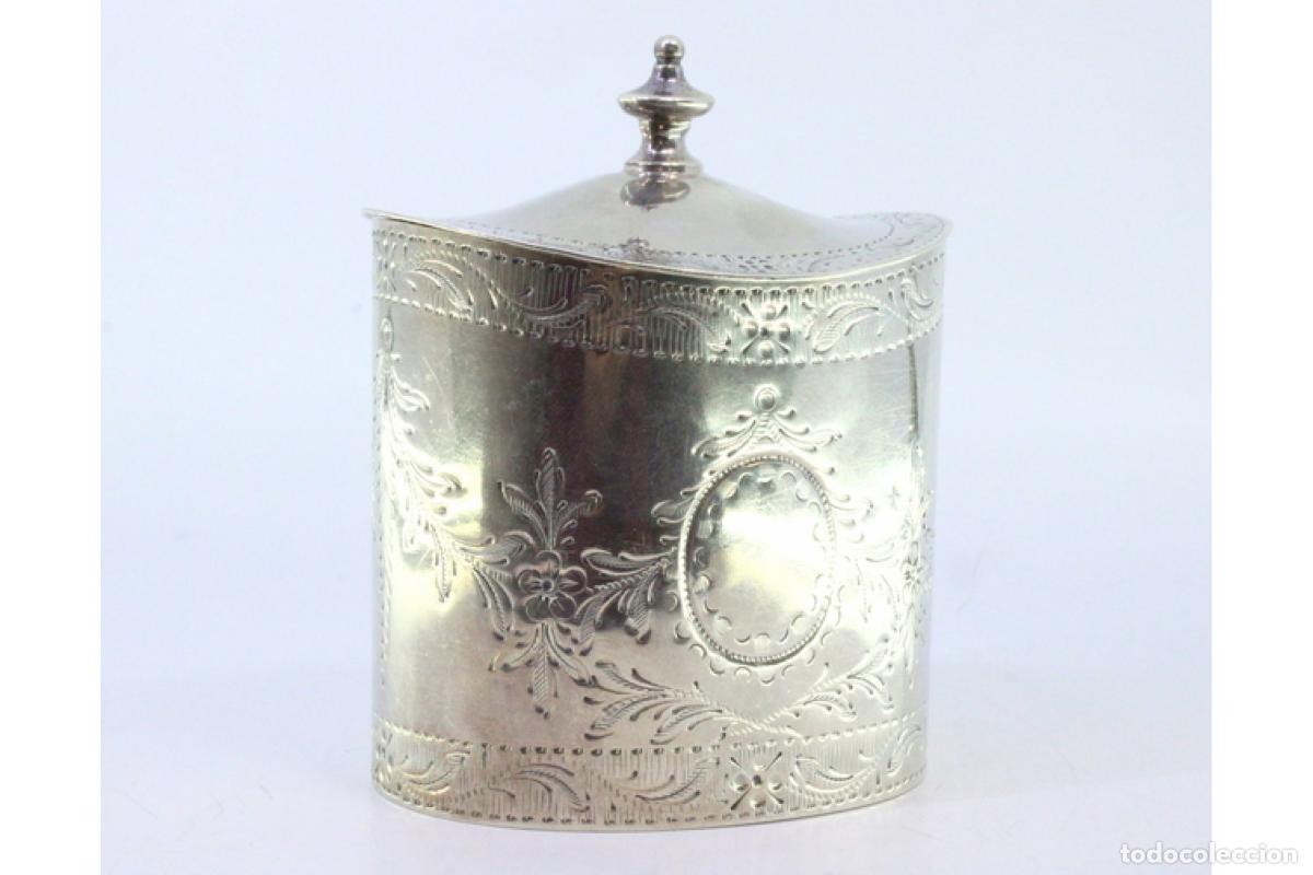Antig&uuml;edades: Caja de t&eacute;, en plata - Foto 4