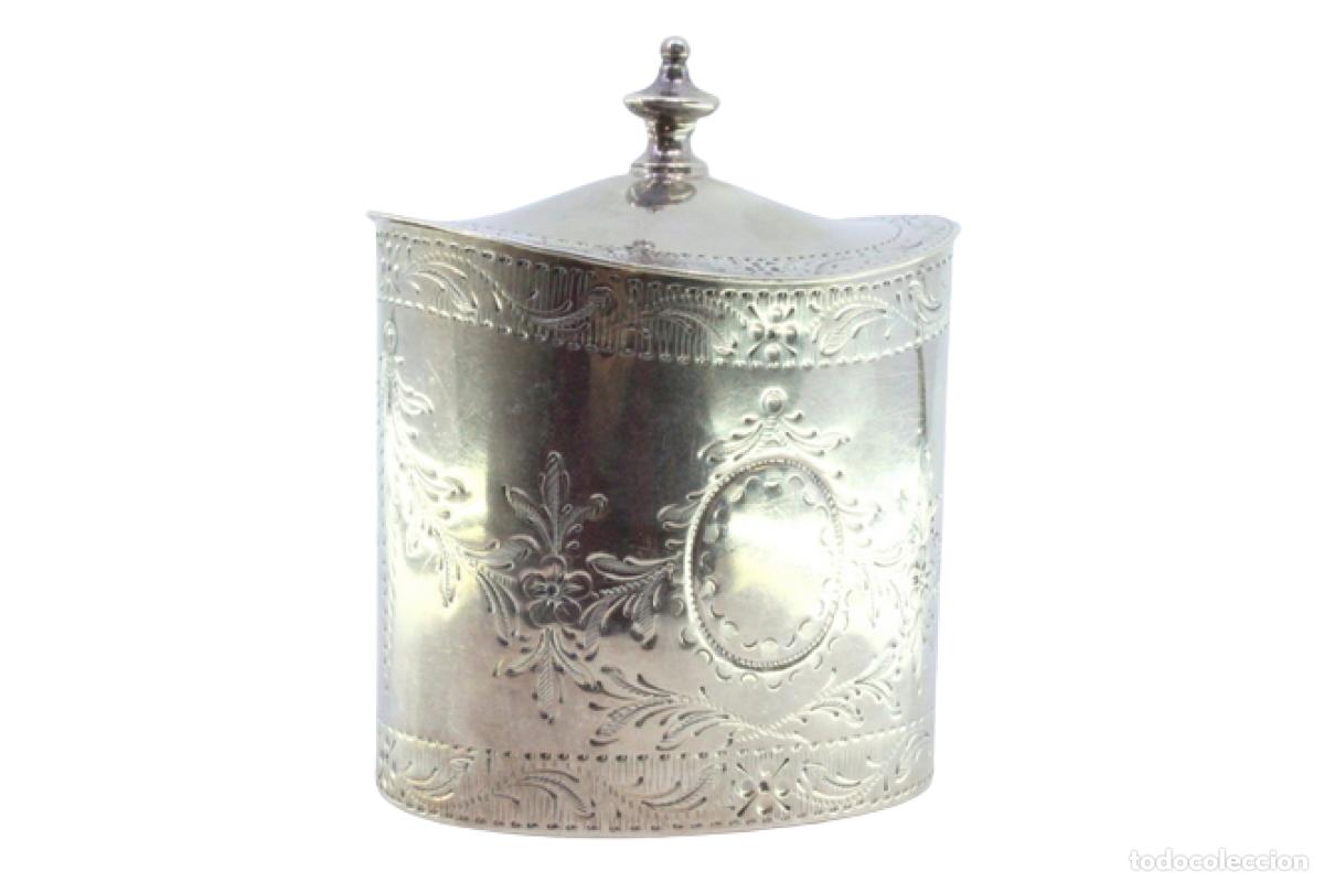 Antig&uuml;edades: Caja de t&eacute;, en plata - Foto 1