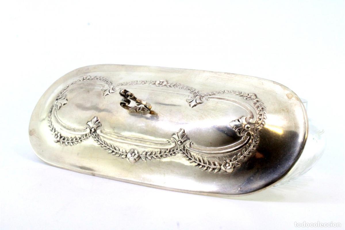 Antig&uuml;edades: jabonera de plata - Foto 6