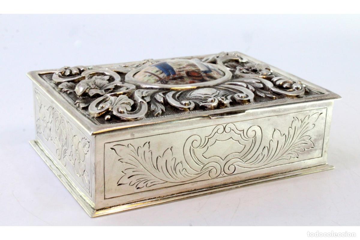 Antig&uuml;edades: Caja de joyer&iacute;a de plata - Foto 3