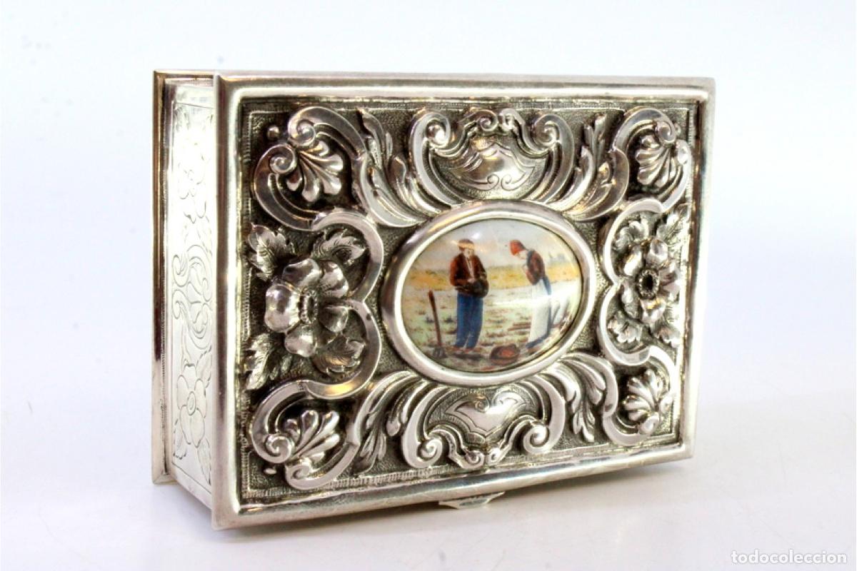 Antig&uuml;edades: Caja de joyer&iacute;a de plata - Foto 5