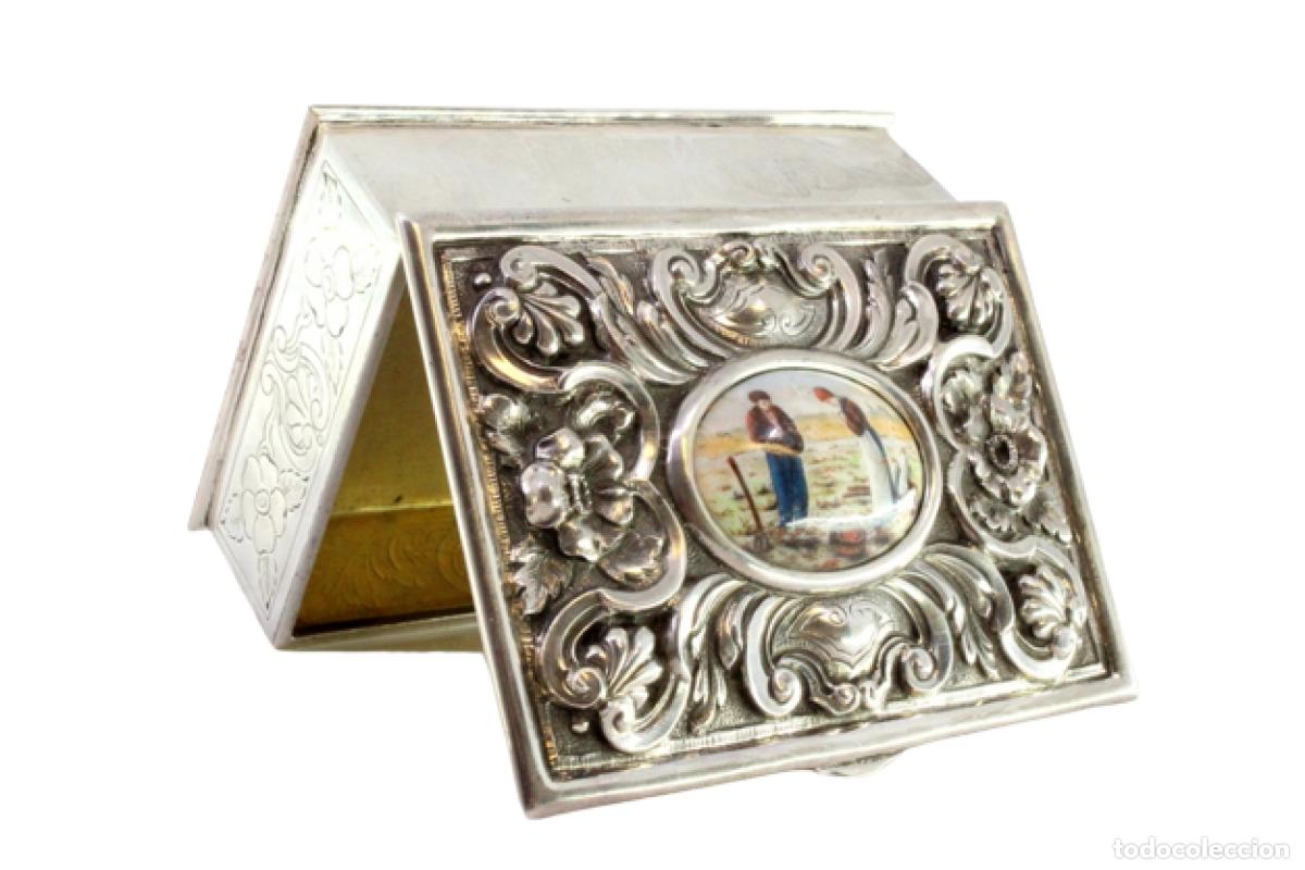 Antig&uuml;edades: Caja de joyer&iacute;a de plata - Foto 1
