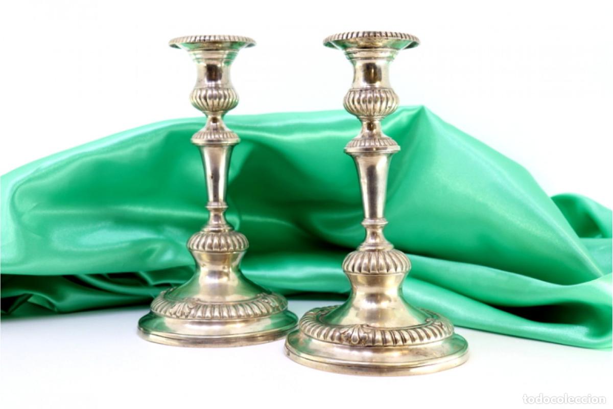 Antig&uuml;edades: Candelabros de plata - Foto 1