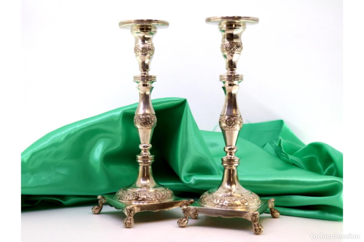 Antig&uuml;edades: Candelabros de plata - Foto 1