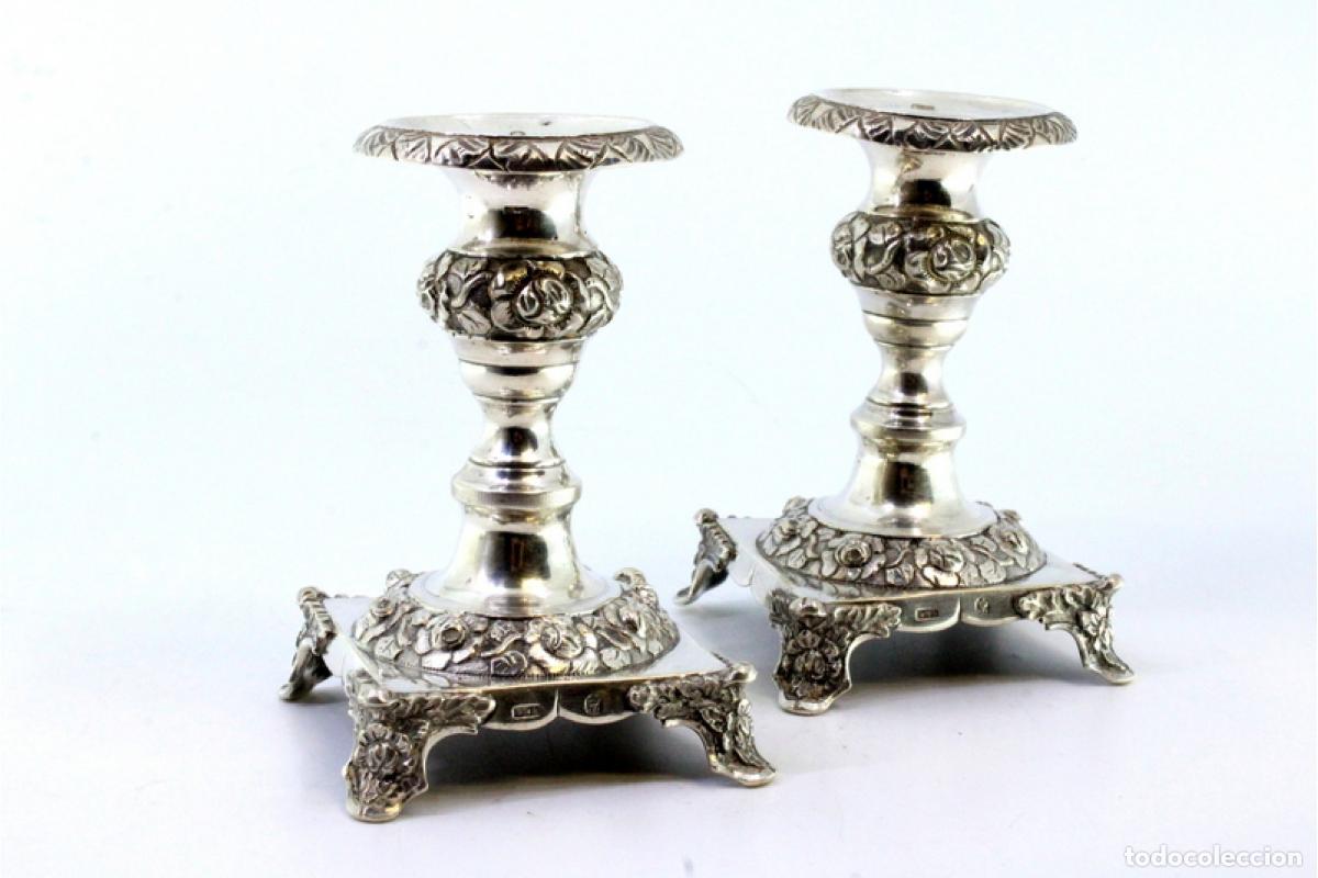 Antig&uuml;edades: Candelabros de plata - Foto 2
