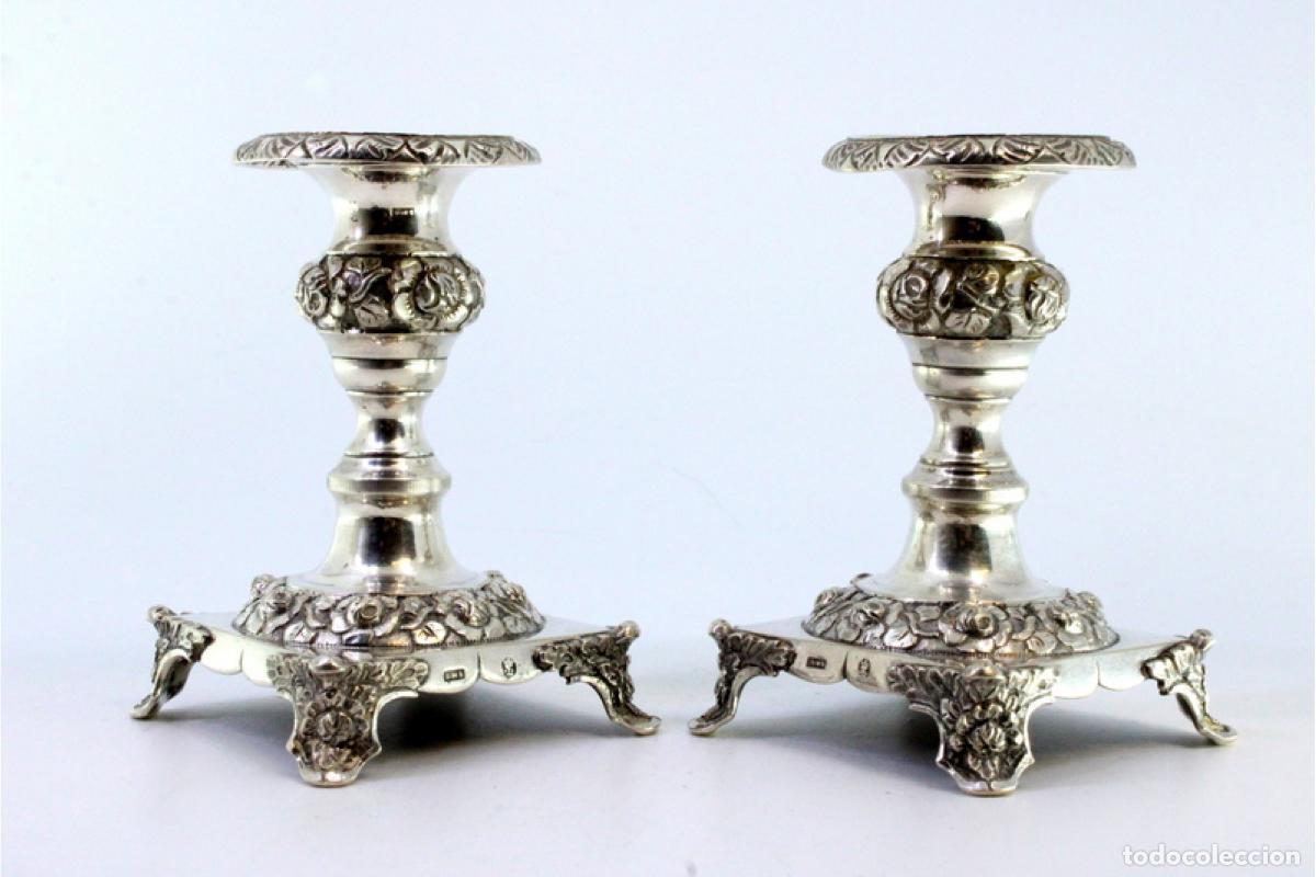 Antig&uuml;edades: Candelabros de plata - Foto 3