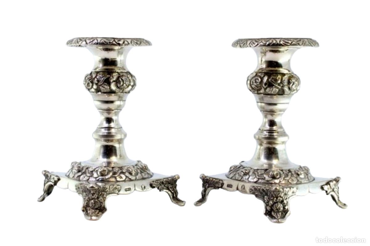 Antig&uuml;edades: Candelabros de plata - Foto 1