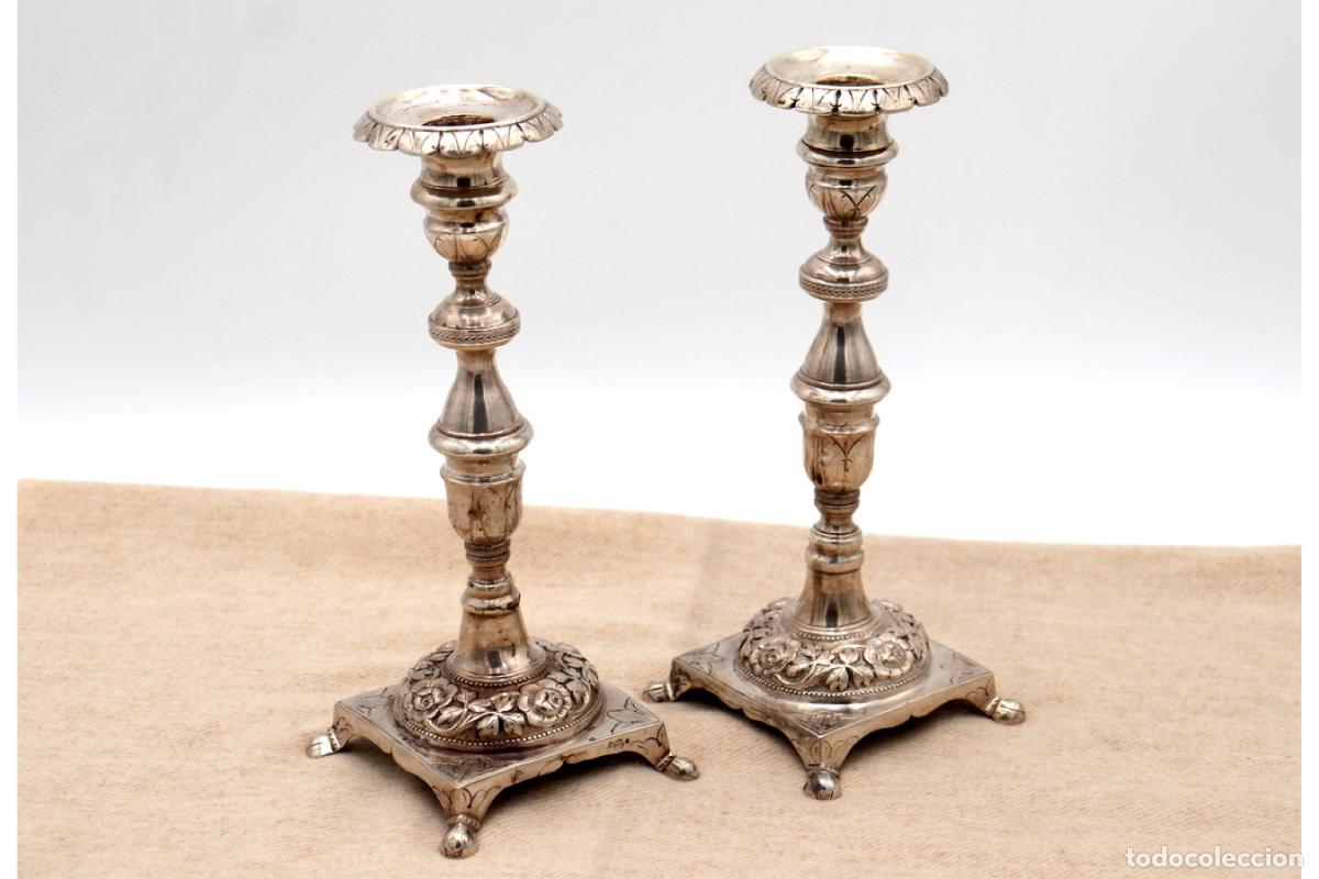 Antig&uuml;edades: Candelabros de plata - Foto 3