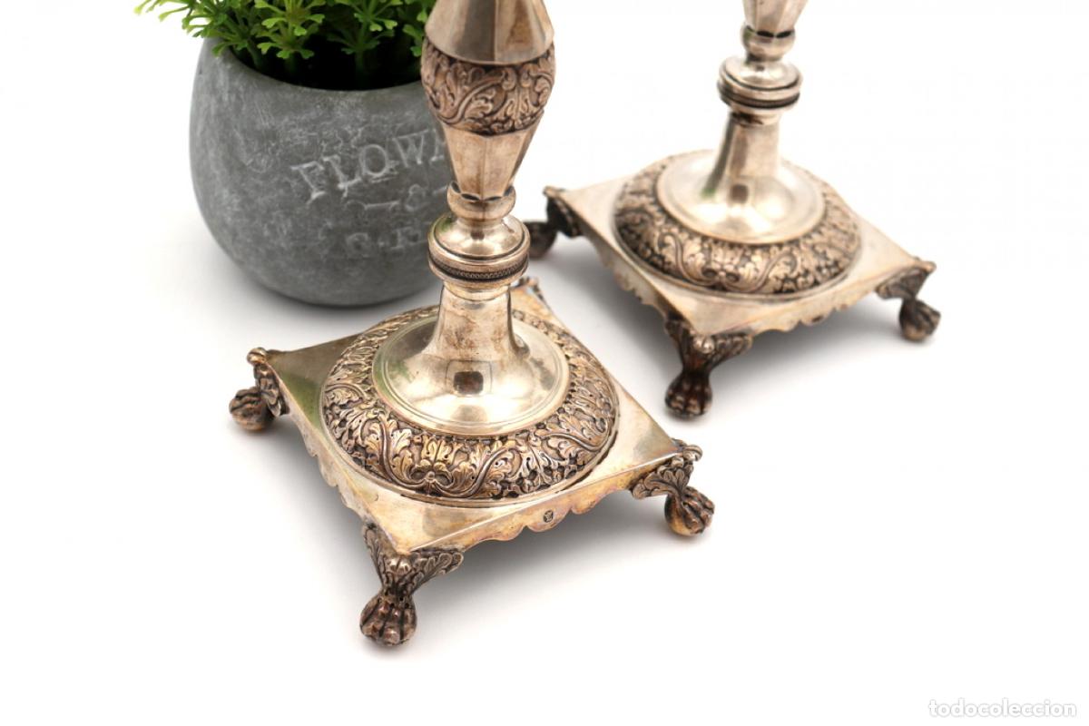 Antig&uuml;edades: Candelabros de plata - Foto 2