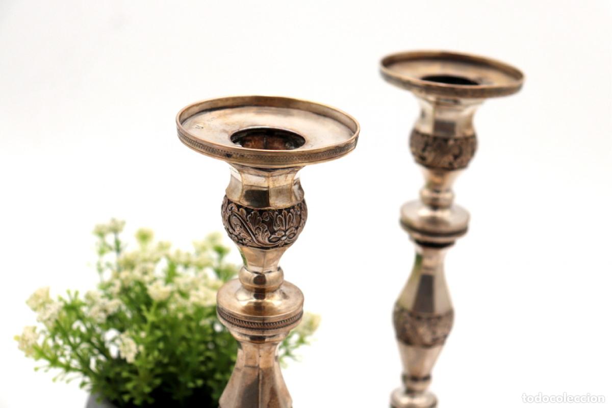 Antig&uuml;edades: Candelabros de plata - Foto 3
