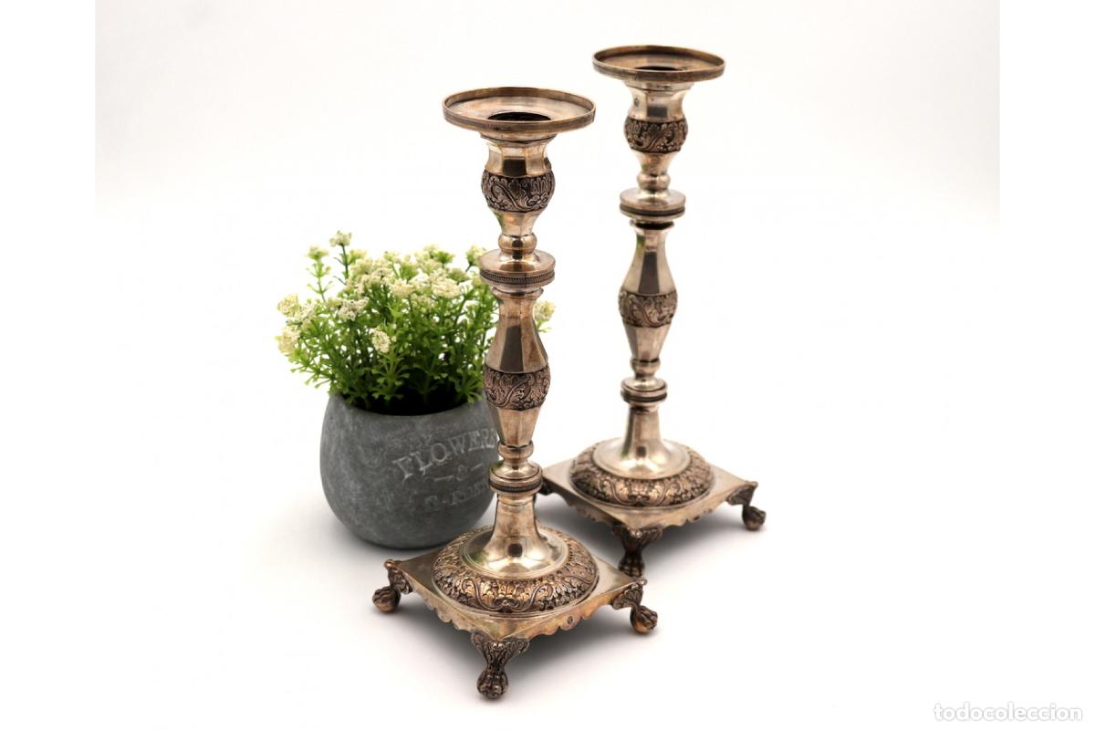 Antig&uuml;edades: Candelabros de plata - Foto 4