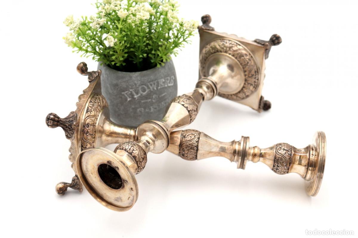 Antig&uuml;edades: Candelabros de plata - Foto 6