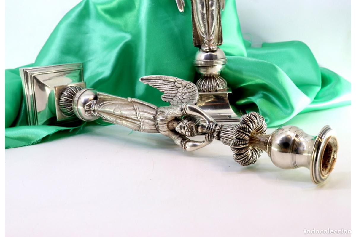 Antig&uuml;edades: Candelabros de plata - Foto 8