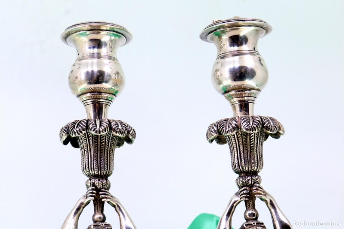 Antig&uuml;edades: Candelabros de plata - Foto 9