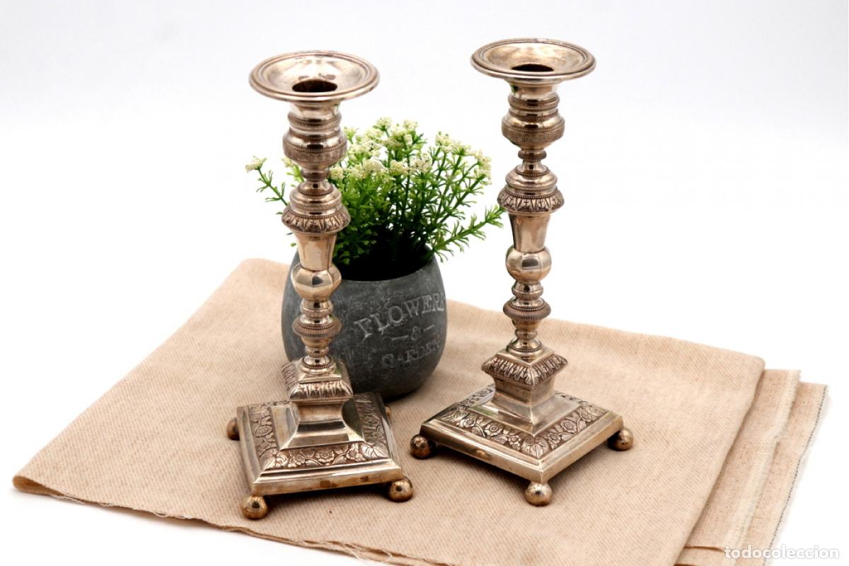 Antig&uuml;edades: Candelabros de plata - Foto 1