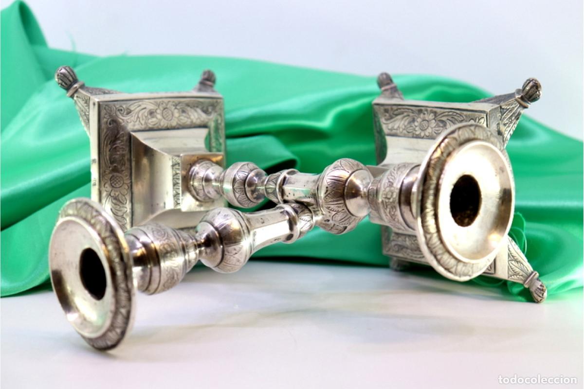 Antig&uuml;edades: Candelabros de plata - Foto 4