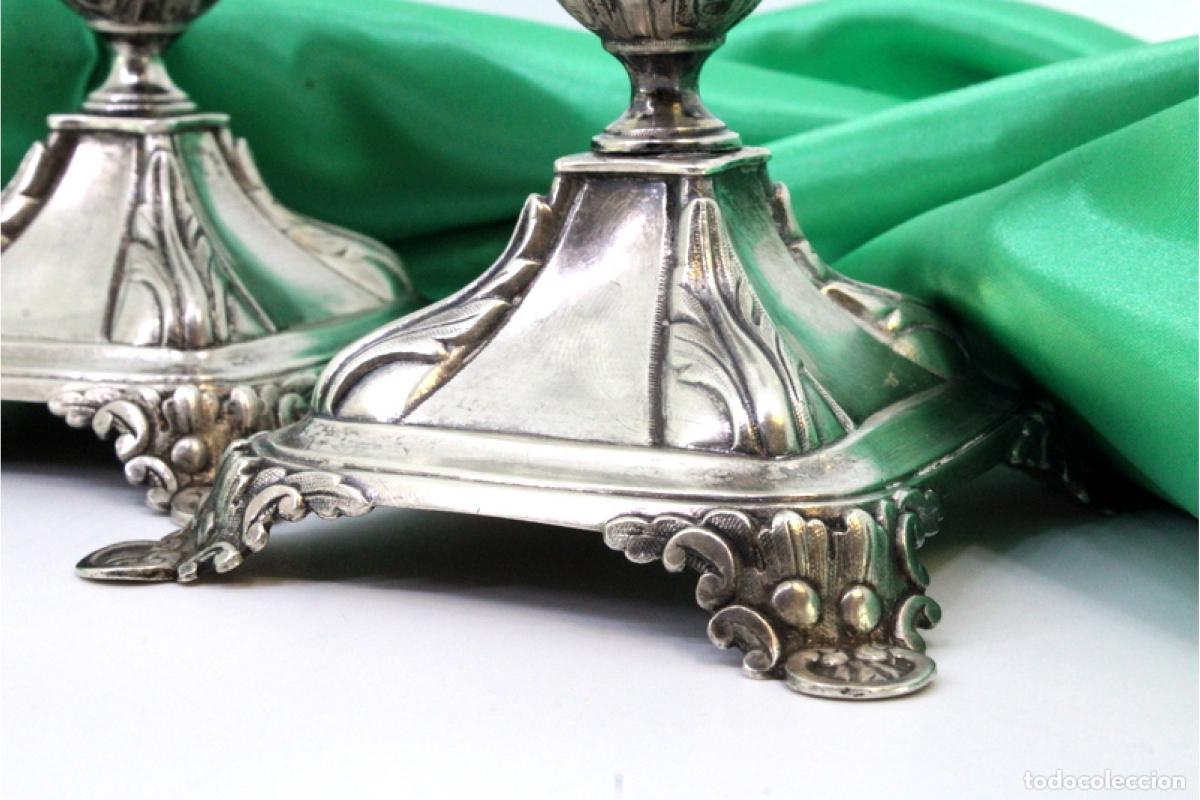 Antig&uuml;edades: Candelabros de plata - Foto 3