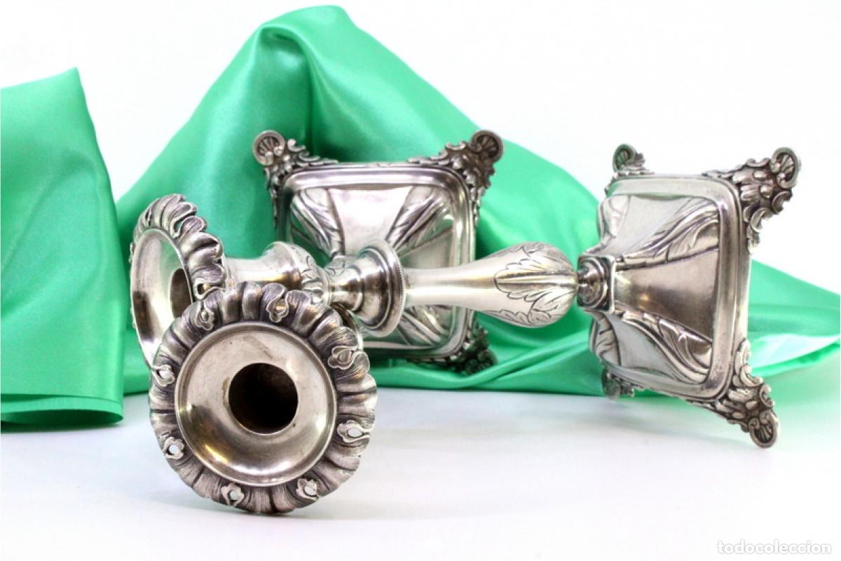 Antig&uuml;edades: Candelabros de plata - Foto 7