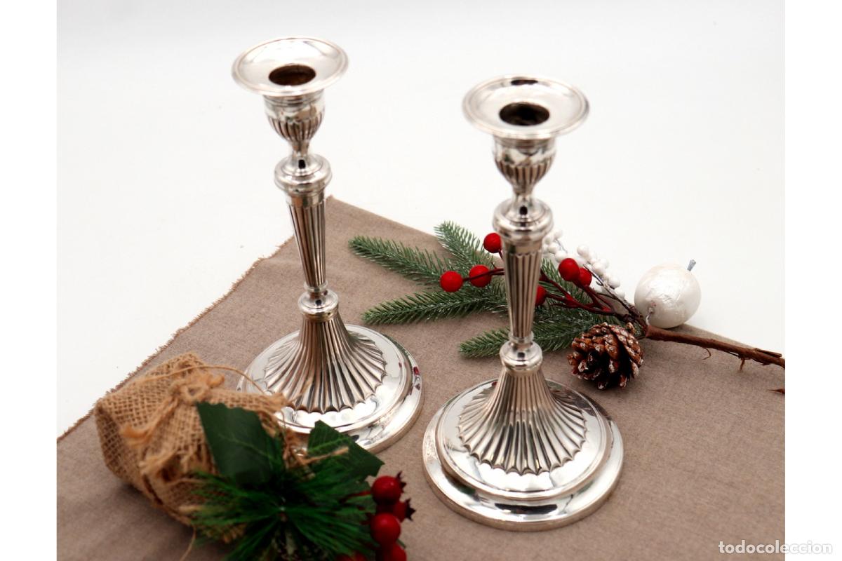 Antig&uuml;edades: Candelabros de plata - Foto 2