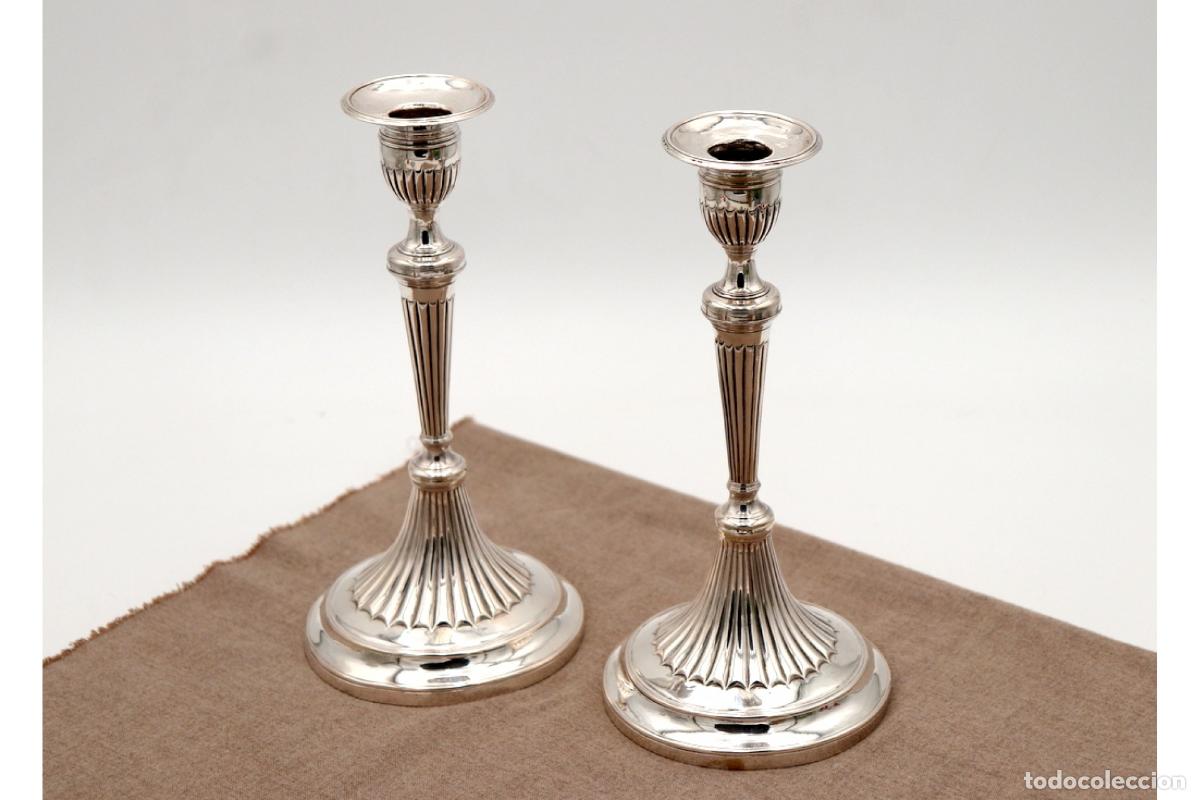 Antig&uuml;edades: Candelabros de plata - Foto 7