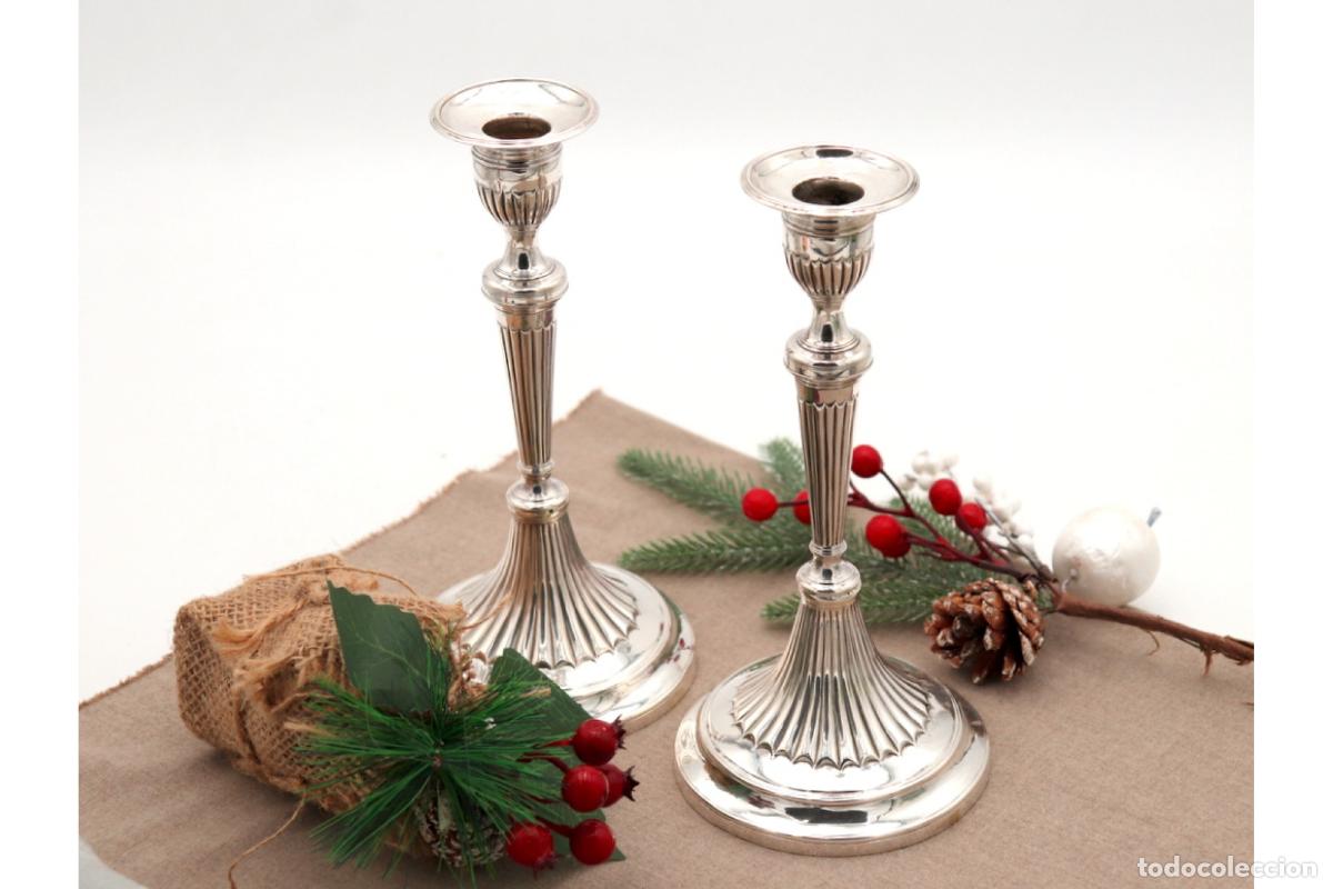 Antig&uuml;edades: Candelabros de plata - Foto 1