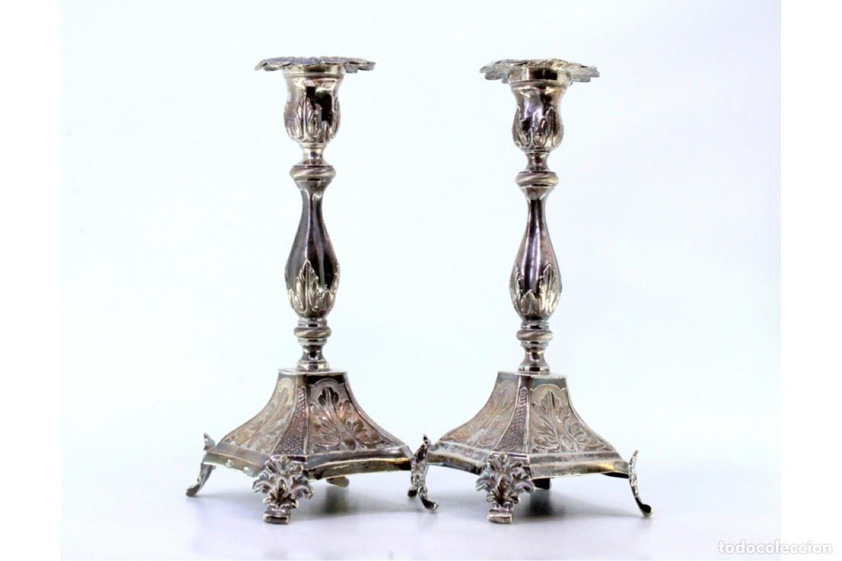 Antig&uuml;edades: Candelabros de plata - Foto 2