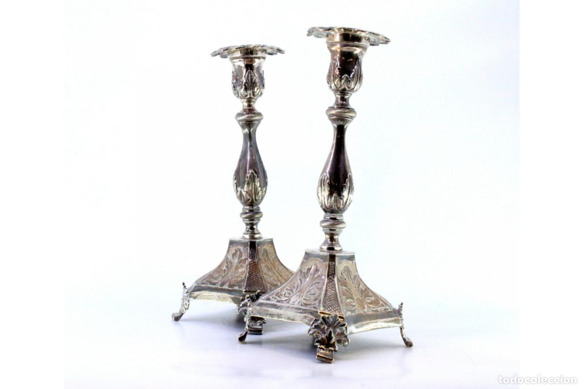 Antig&uuml;edades: Candelabros de plata - Foto 3