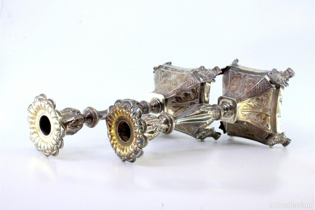 Antig&uuml;edades: Candelabros de plata - Foto 6