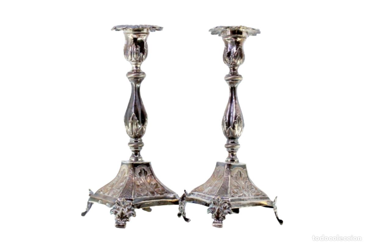Antig&uuml;edades: Candelabros de plata - Foto 1