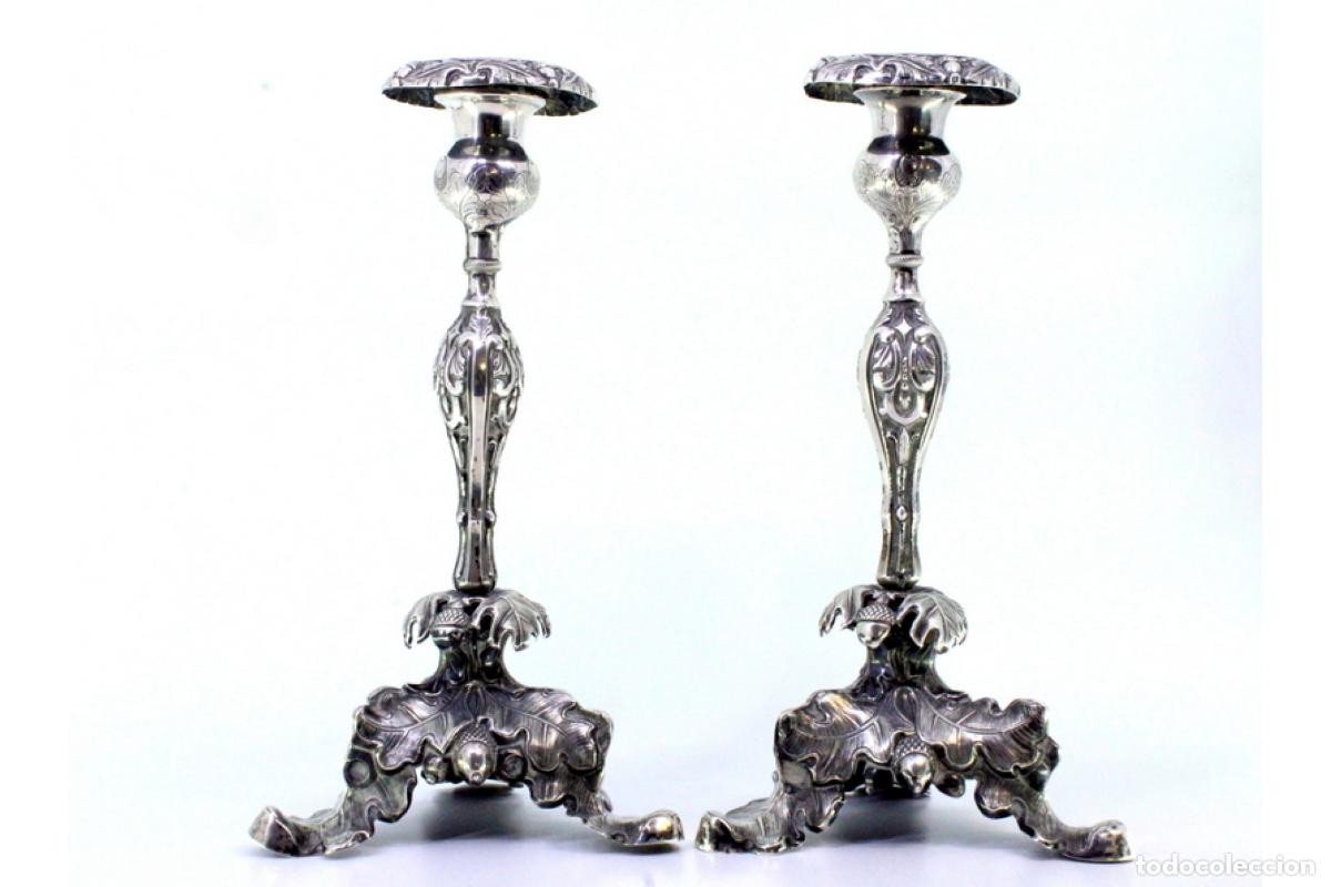 Antig&uuml;edades: Candelabros de plata - Foto 2