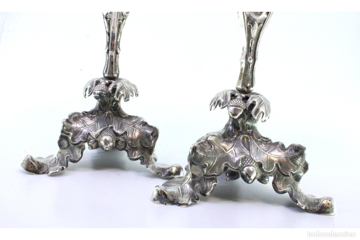 Antig&uuml;edades: Candelabros de plata - Foto 3