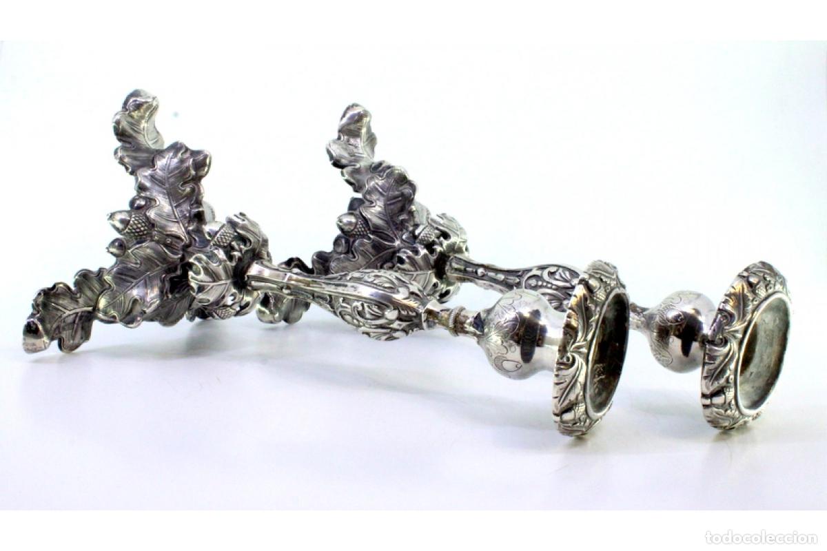 Antig&uuml;edades: Candelabros de plata - Foto 4