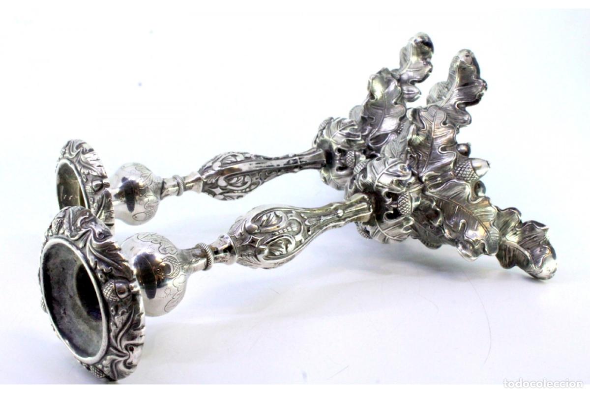 Antig&uuml;edades: Candelabros de plata - Foto 6